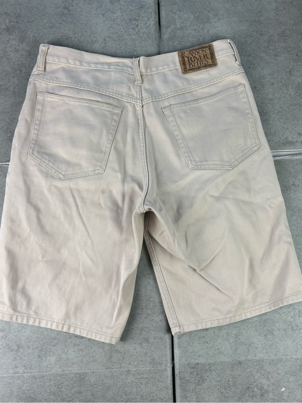 Vintage tan jorts jean shorts